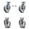 Service Caster 8 Inch Kingpinless V Groove Semi Steel Wheel Caster Swivel Locks 2 Rigid, 2PK SCC-KP30S820-VGR-BSL-2-R-2 - alternate 1